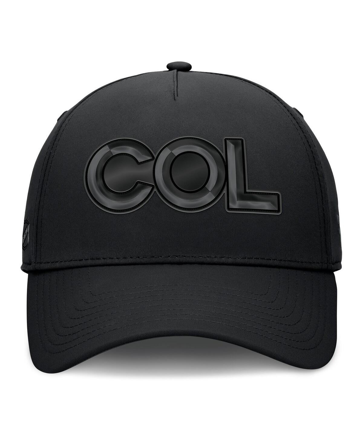 Fanatics Men's Black Colorado Avalanche Authentic Pro Road Team Code Flex Hat In Black