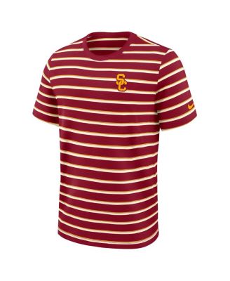 Men's Cardinal USC Trojans Athletic Prep Legacy Summit Stripe T-Shirt