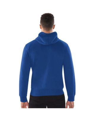 Men's Royal Denver Broncos Distressed Classic Full-Zip Hoodie