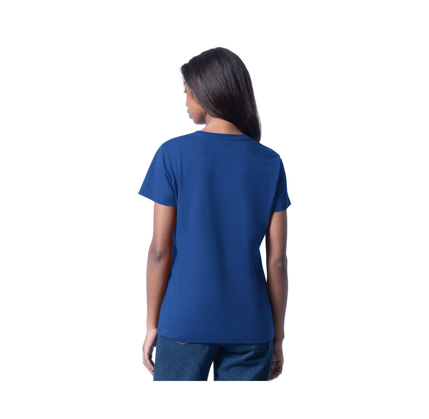 Women's Royal Kyle Larson Cheer Dance V-Neck T-Shirt