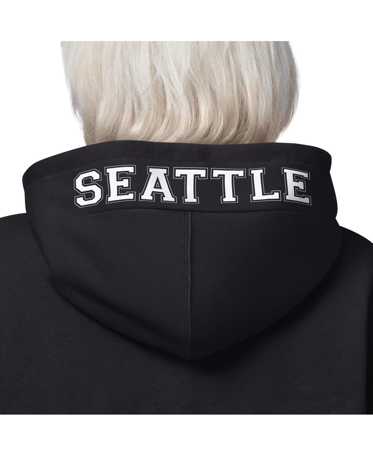 Starter Women's Black Seattle Seahawks 4th Down Full-zip Hoodie In Black