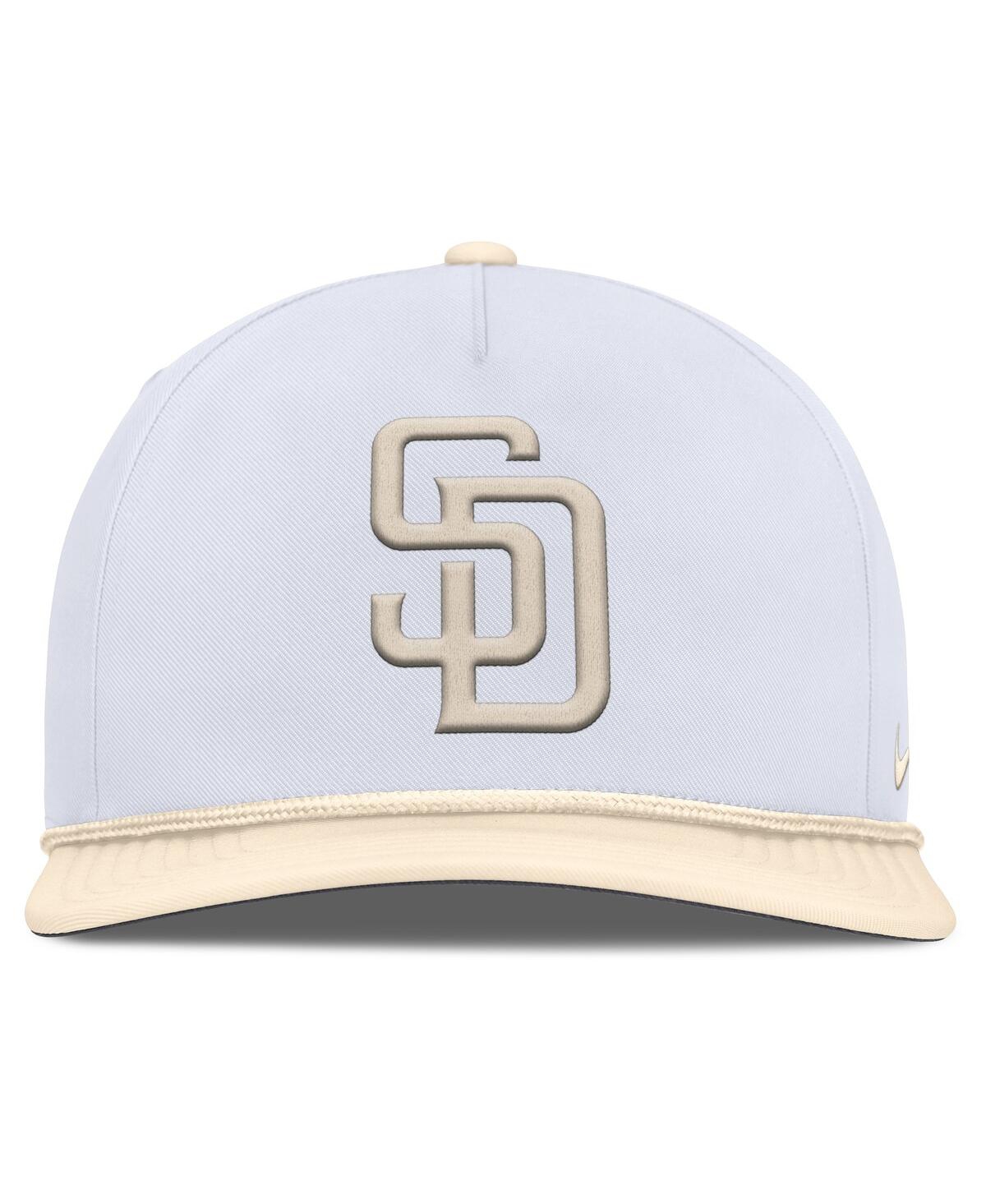 Nike Men's White/cream San Diego Padres Pro Performance Snapback Hat In White