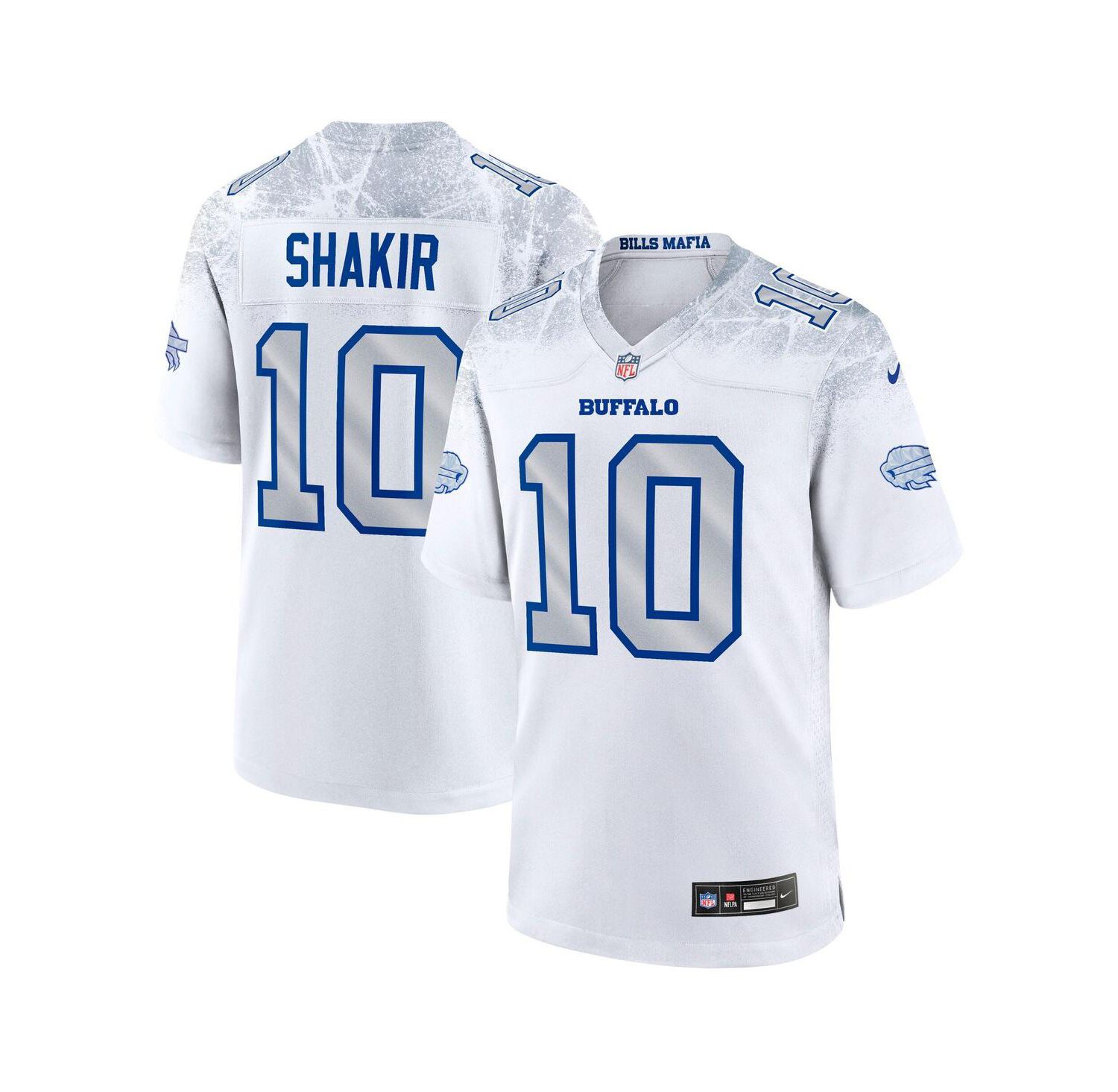 Men's Khalil Shakir White Buffalo Bills 2025 Rivalries Collection Game Jersey