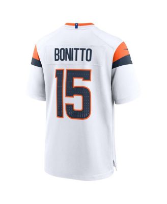 Men's Nik Bonitto White Denver Broncos Game Jersey