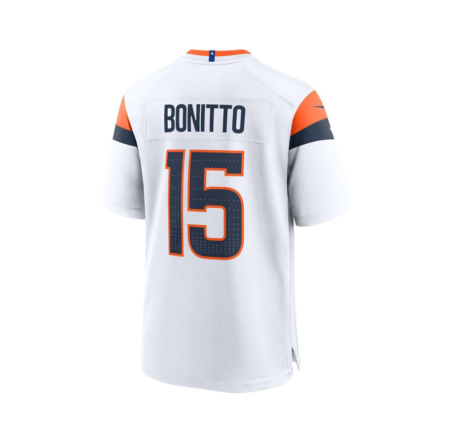 Men's Nik Bonitto White Denver Broncos Game Jersey