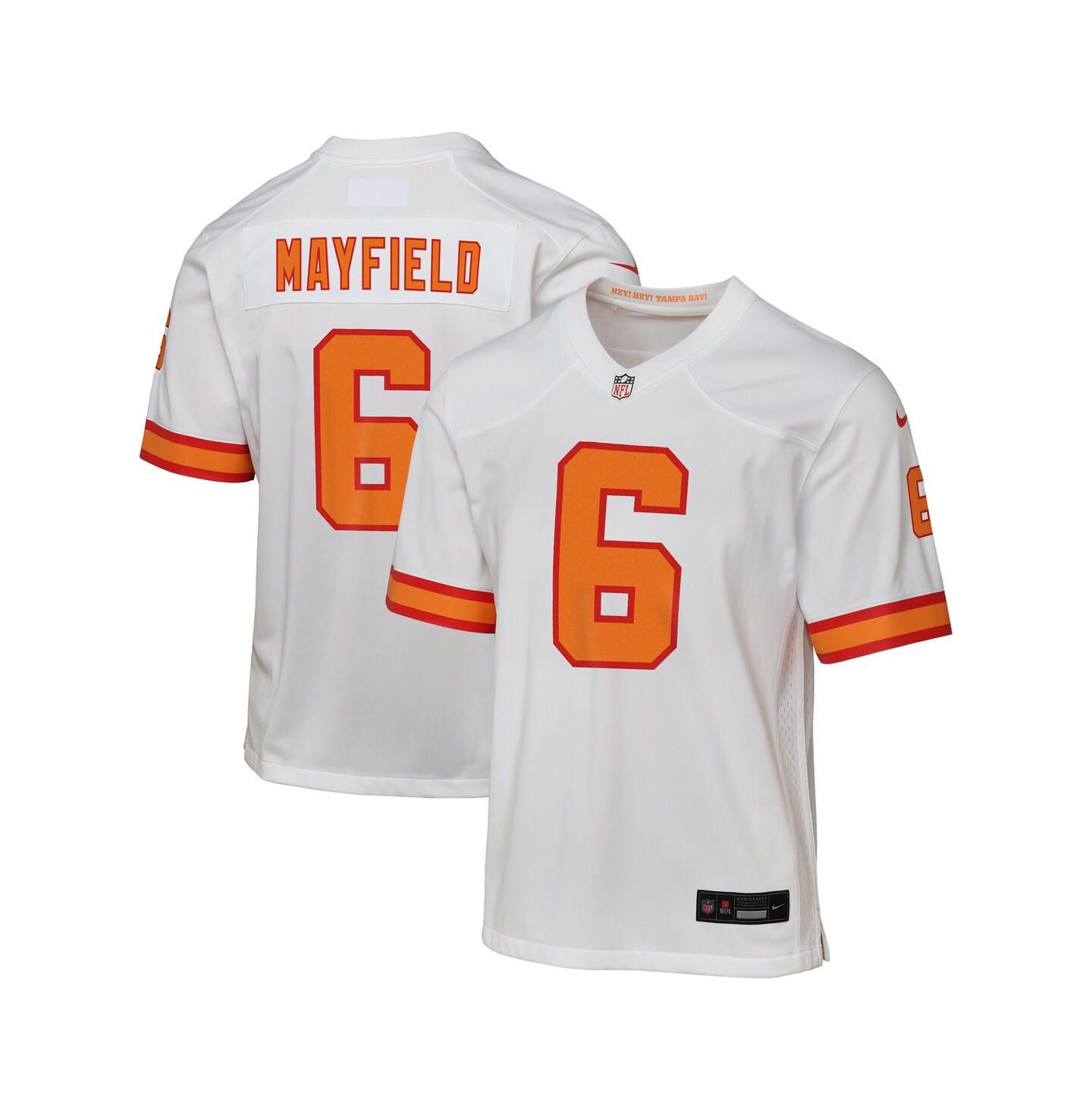 Детский топ Nike Baker Mayfield White '76 Tampa Bay Buccaneers Game Jersey — фото 1