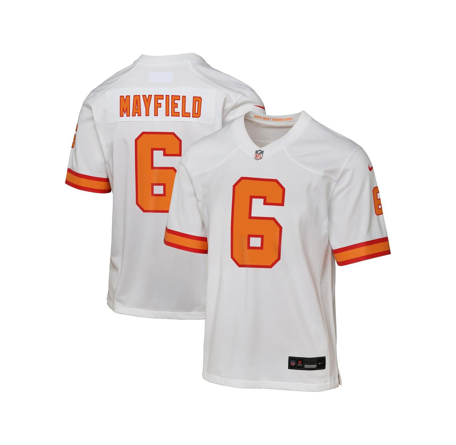 Big Boys and Girls Baker Mayfield White '76 Tampa Bay Buccaneers Game Jersey