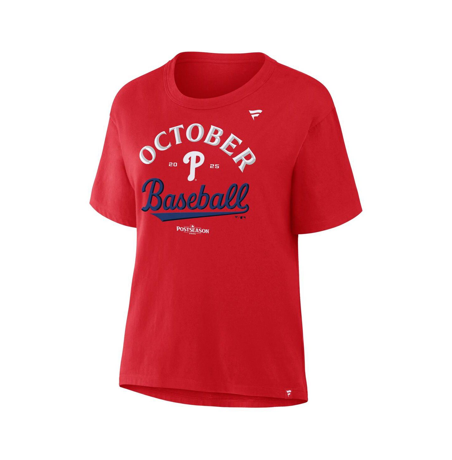 Женская футболка Fanatics Red Philadelphia Phillies 2025 MLB Postseason Locker Room — фото 2
