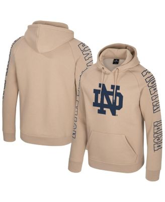 Colosseum - Men's Tan Notre Dame Fighting Irish Big Break Raglan Hoodie