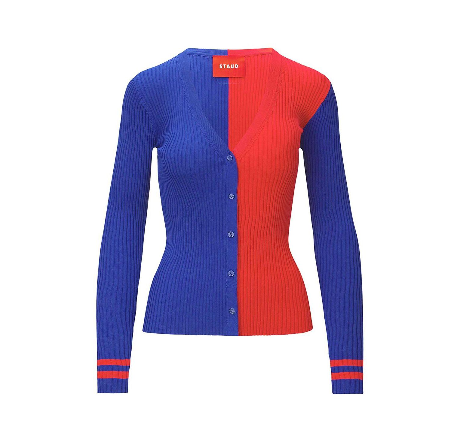 Women's Royal/Red New York Giants Cargo Sweater