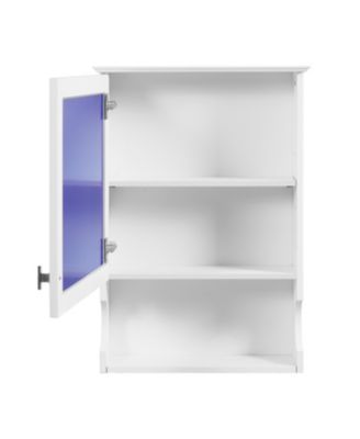 20'' Wall Mounted Bathroom Cabinet with Mirror & Storage Door