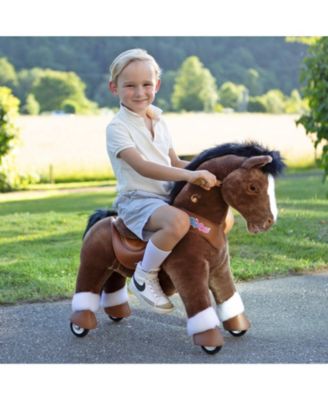 Model Y Chocolate Brown Horse Rideable Toy for Age 3-4