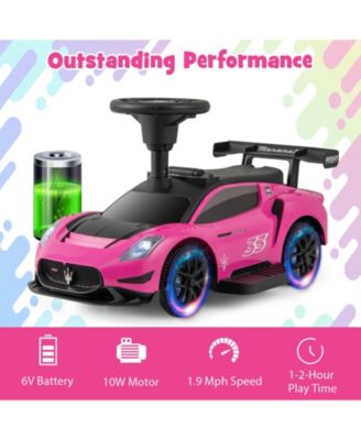 Electric Kids Ride on Push Car Maserati Licensed Foot to Floor Push Car w/Horn