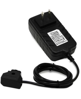 PowerBase Edge Lite 49Wh 14.8V Small Form Cine Base Battery Pack and 1.5A Single-Position D-Tap Charger With Coiled D-Tap to 2-Pin Cable
