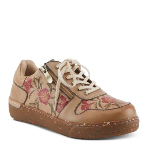 Женские кроссовки L'Artiste Spring Step Sincerity Fashion Sneaker with Rubber Outsole, цвет: Бежевый разноцветный