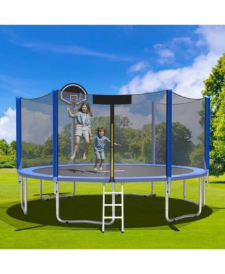 12FT Trampoline Replacement Safety Pad Bounce Frame Waterproof Spring Cover