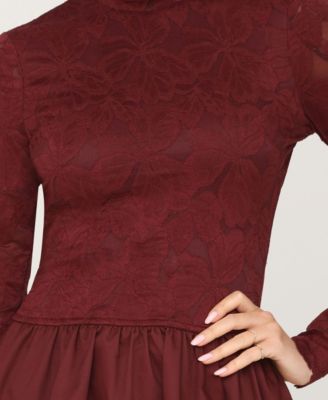 Women's Bubble Hem Mini Dress