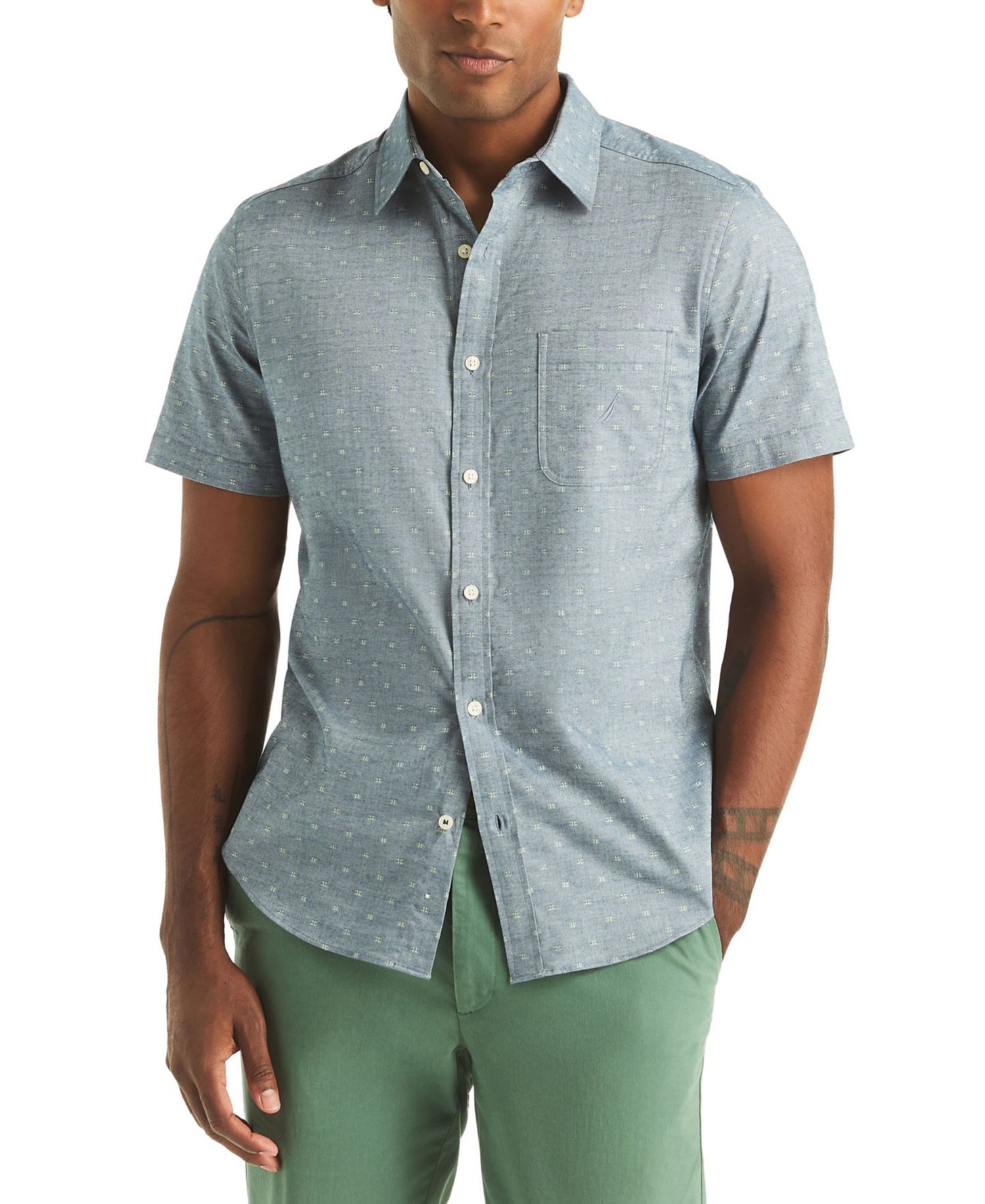 Men's Printed Short-Sleeve Shirt