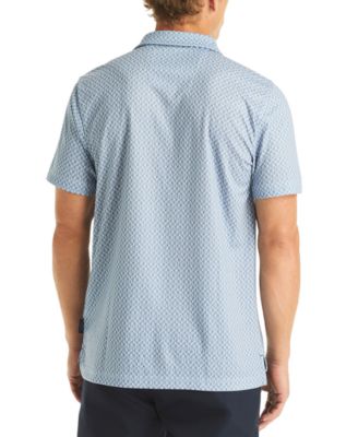 Men's Printed Moisture-Wicking Short-Sleeve Polo 