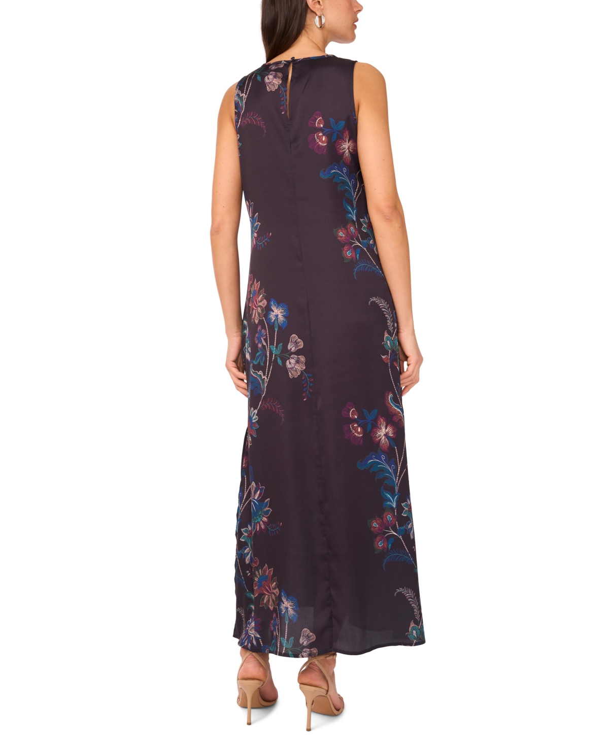 Vince Camuto Print Sleeveless Maxi Dress In Multi