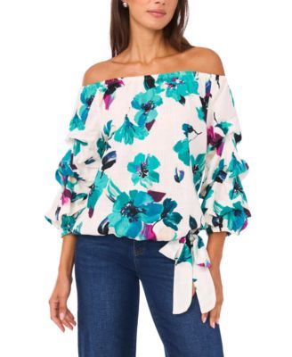 Women's Off-The-Shoulder Neck Tie Top
