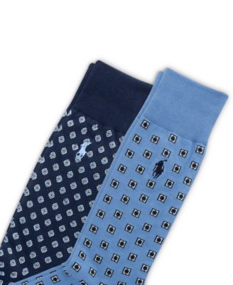 Men's 2-Pack Foulard Pattern Dress Socks