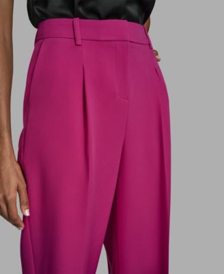 Women's Pleated High Rise Wide Leg Pants