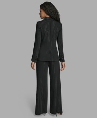 Women's Pinstripe Double Breasted Jacket