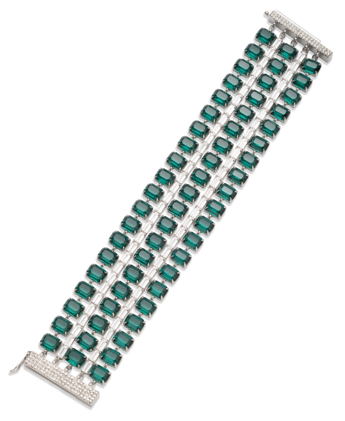 Ralph Lauren Cubic Zirconia And Epoxy Tennis Flex Bracelet In Multi