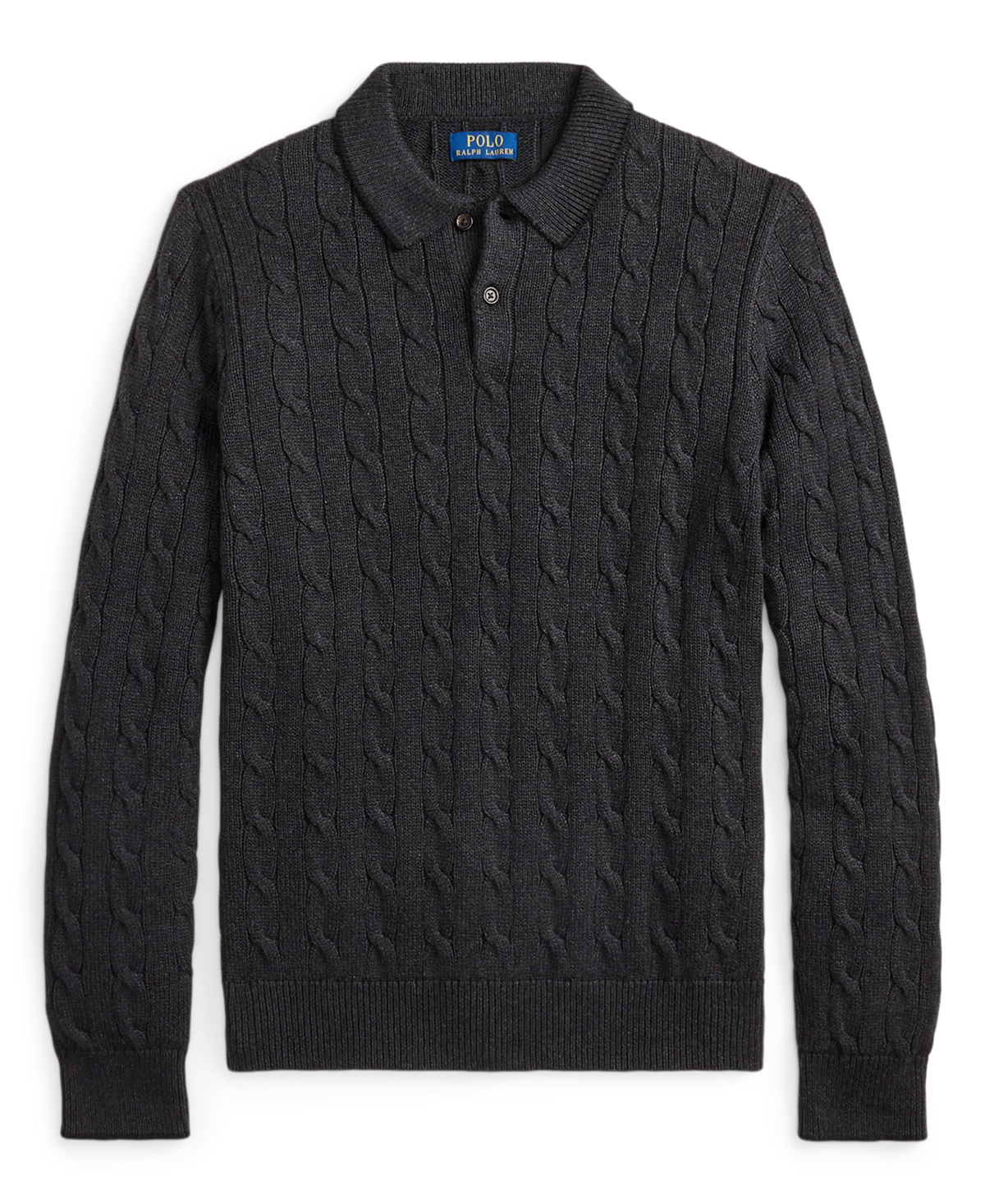 Polo Ralph Lauren Men's Cable-Knit Cotton Collar Sweater