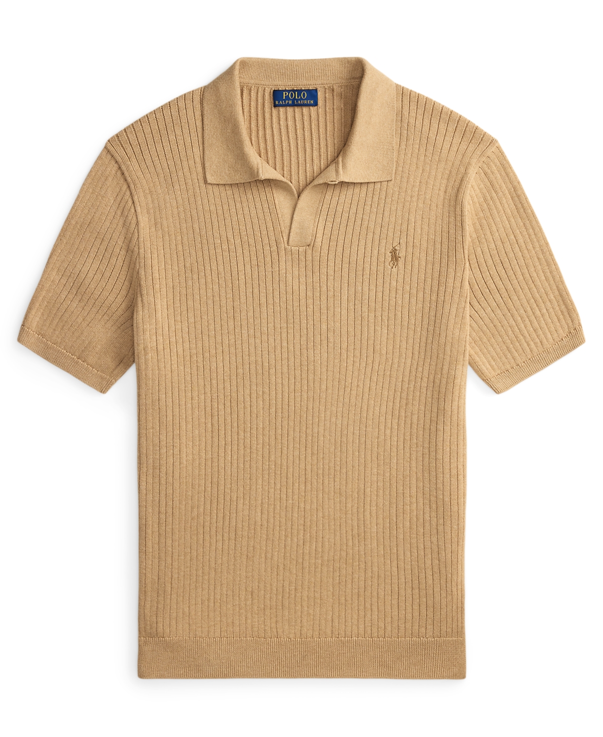Polo Ralph Lauren Men's Rib-Knit Cotton Johnny Collar Sweater