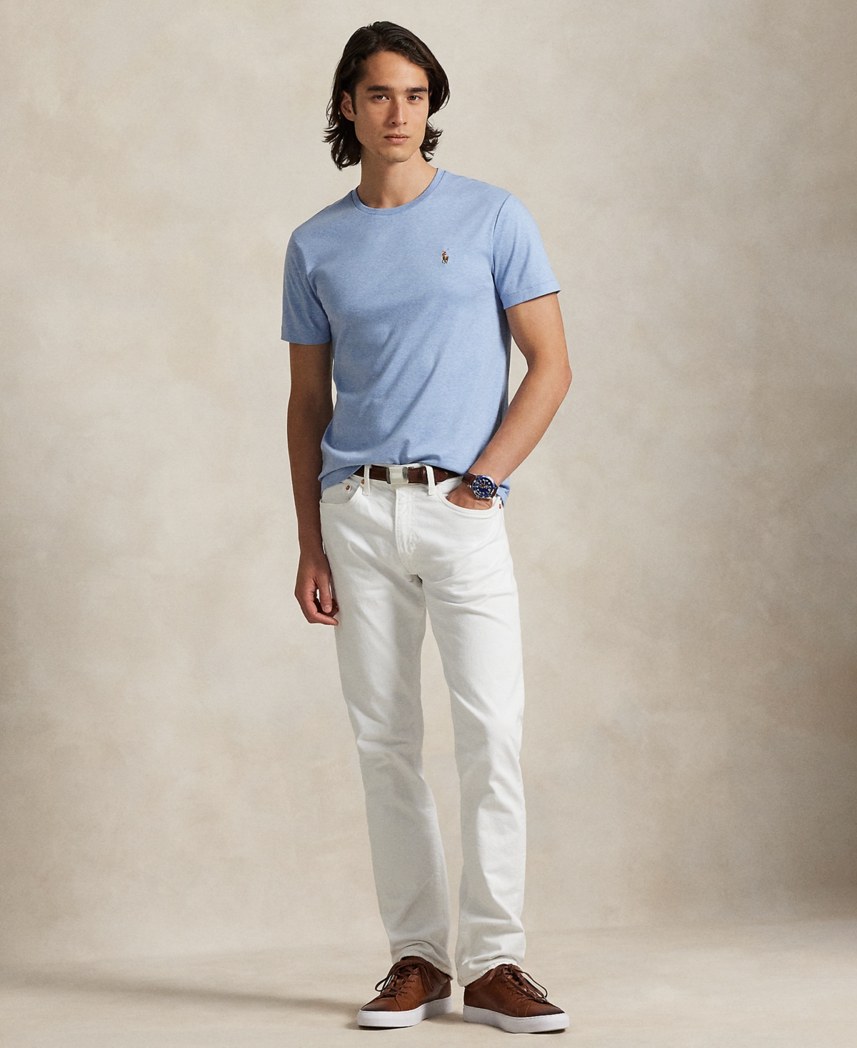 Polo Ralph Lauren Men's Custom Slim Fit Soft Cotton T-Shirt