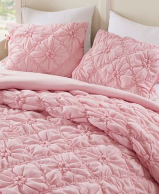 Lily Floral Embroidery 3-Pc. Comforter Set, Full/Queen