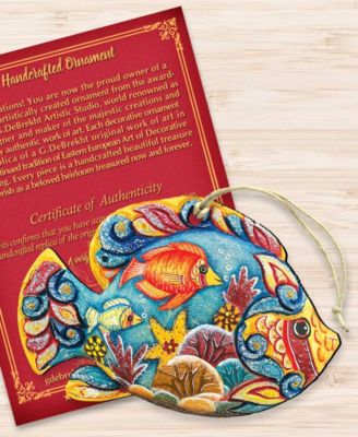 Tropical Fish Wooden Christmas Ornament