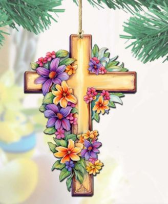 Serenity Cross Christmas Ornament