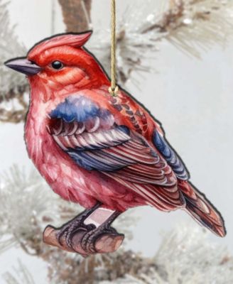 Forest Bird Christmas Wooden Ornament