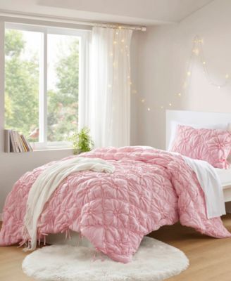 Lily Floral Embroidery 2-Pc. Comforter Set, Twin