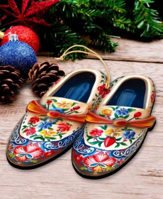 Danish Shoes Christmas Wooden Ornament