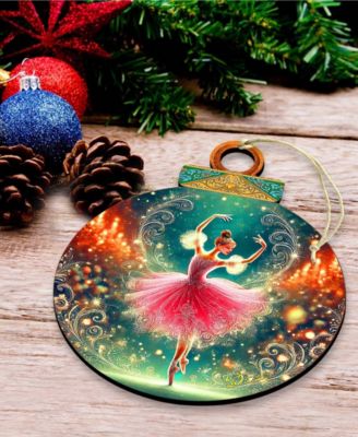 Nutcracker Suite Wooden Ornaments, Set of 12