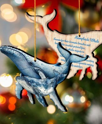 Ocean Life Christmas Ornaments, Set of 3