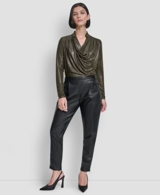 Women's Zipper Detail Pull-On Pant