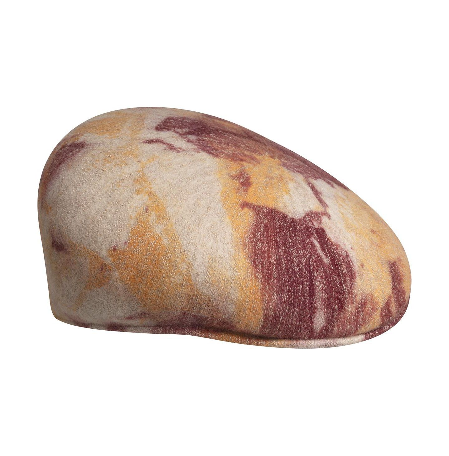 Мужские кепки Kangol Heathered Tie Dye 504 Ivy & Flat, цвет: Клюквенный / Молочный — фото 3