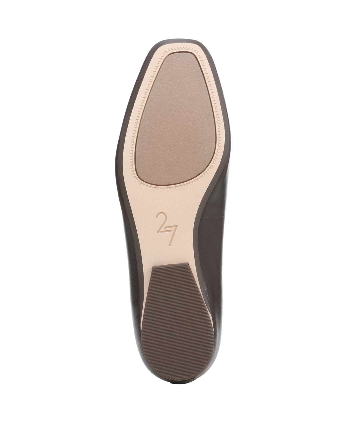 Naturalizer Carla Square Toe Ballet Flats In Black