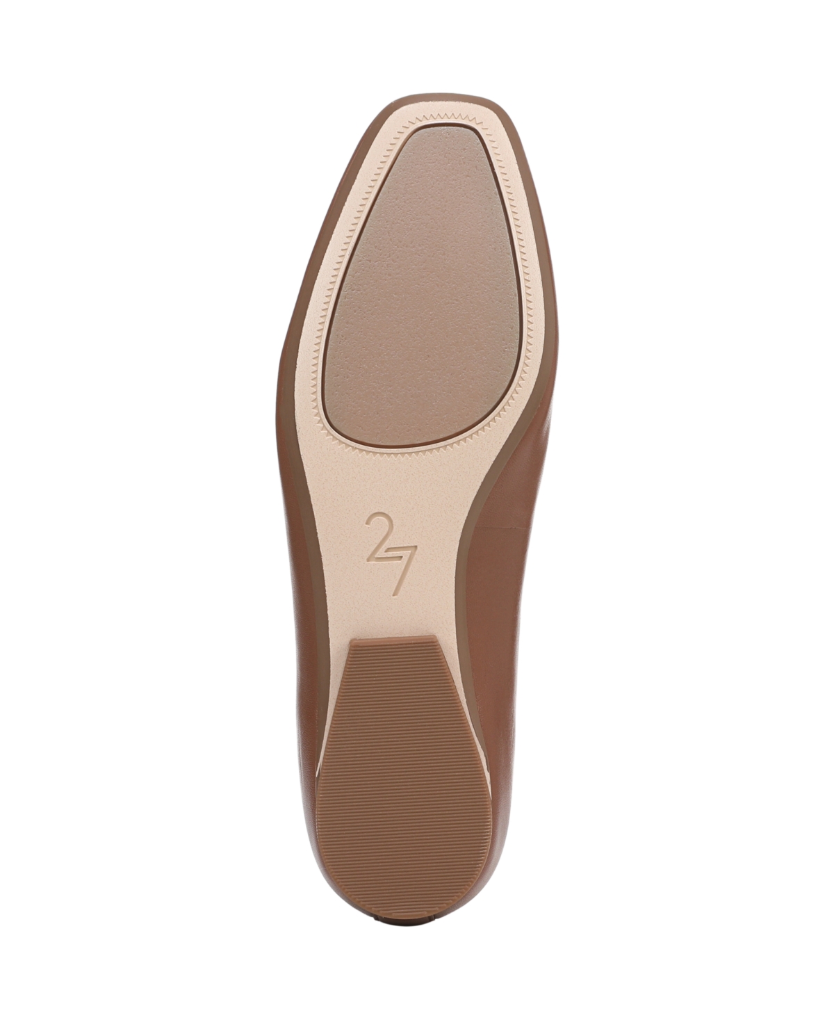 Naturalizer Carla Square Toe Ballet Flats In Brown
