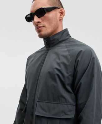 Men's Relaxed Fit Pieced Zip-Front Track Jacket, Macy's Exclusive