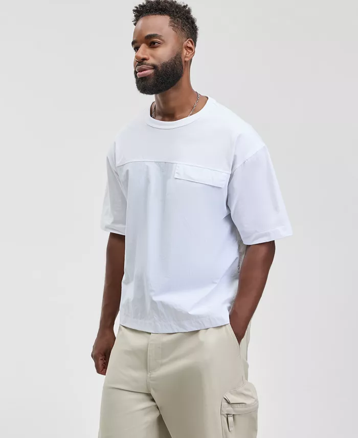 Men's Relaxed Fit Short Sleeve Crewneck Pocket T-Shirt