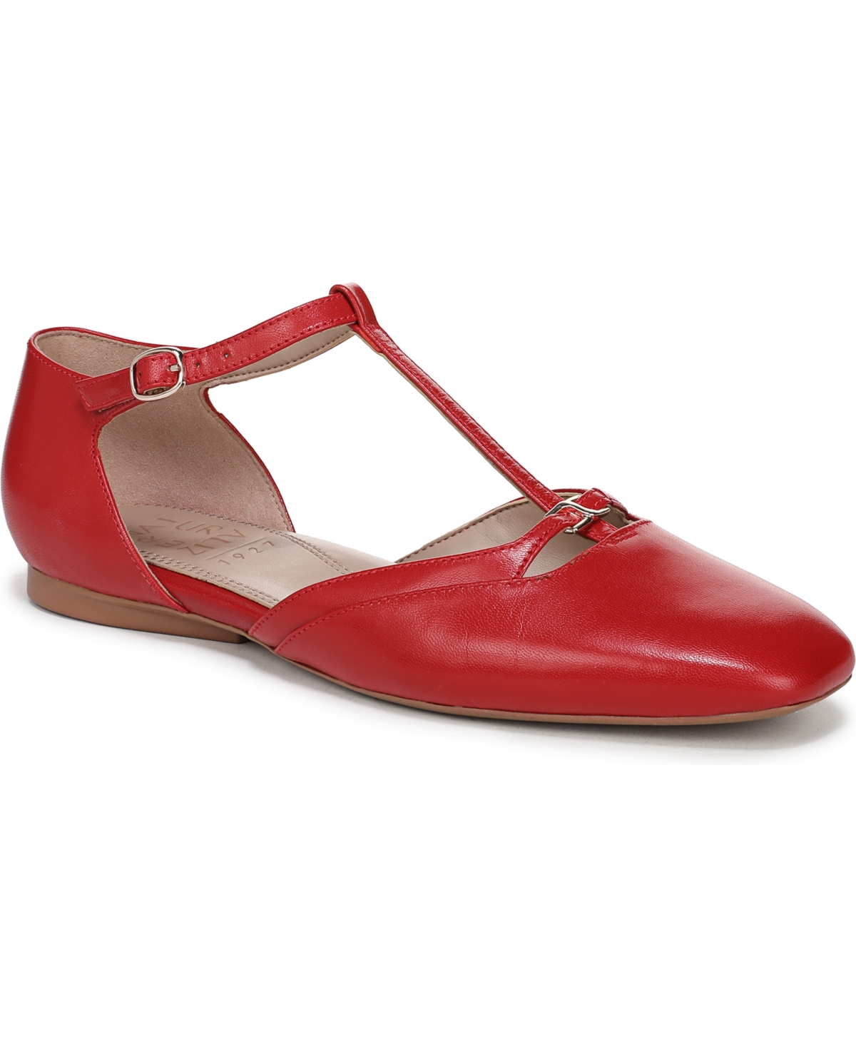 Naturalizer Women's Caresse Mary Jane T-strap Flats In Red