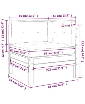 Garden Sofa Wax brown and cream