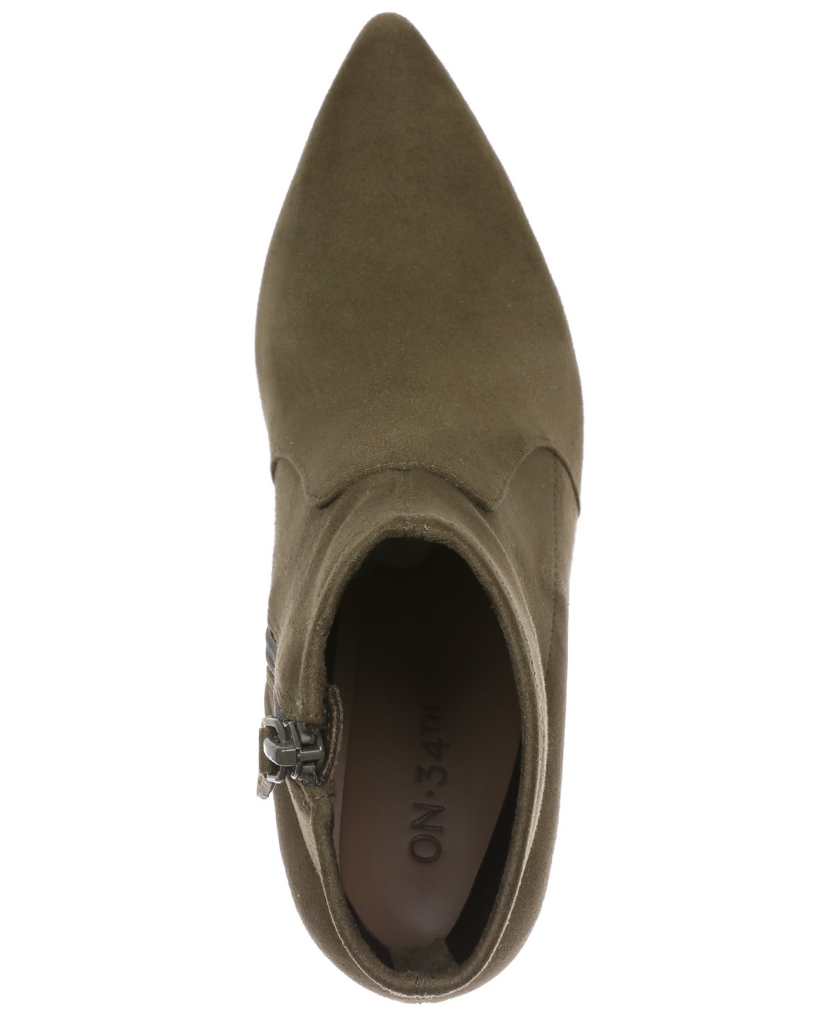 On 34th Women's Lydiaa Pointed-toe Block-heel Booties, Created For Macy's In Green