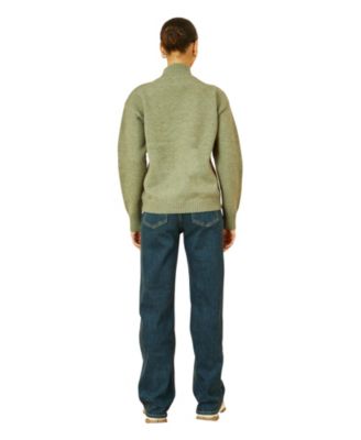 Women's Floral Detail High Neck Knit Sweater